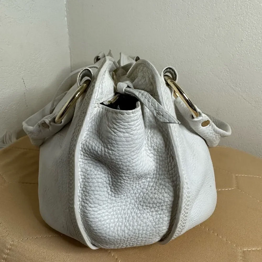 💯 Authentic Celine White Leather Bittersweet Hobo🍀